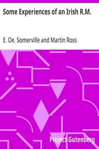 Some Experiences of an Irish R.M. — E. Oe. (Edith Oenone) Somerville cover