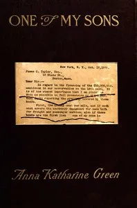 One of My Sons — Anna Katharine Green cover