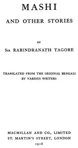 Mashi, and Other Stories — Rabindranath Tagore cover