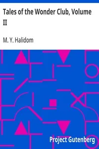 Tales of the Wonder Club, Volume II — M. Y. Halidom cover