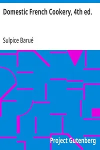 Domestic French Cookery, 4th ed. — Sulpice Barué cover