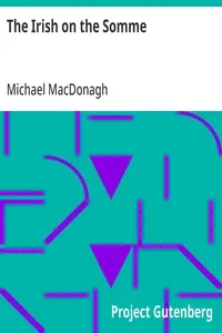 The Irish on the Somme: Being a Second Series of 'The Irish at the Front' — Michael MacDonagh cover