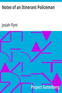 Notes of an Itinerant Policeman — Josiah Flynt cover