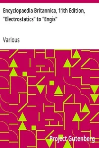 Encyclopaedia Britannica, 11th Edition, "Electrostatics" to "Engis": Volume 9, Slice 3 — Various cover