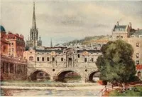 Cathedral Cities of England: 60 reproductions from original water-colours cover
