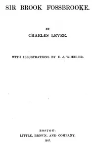 Sir Brook Fossbrooke, Volume II. — Charles Lever cover