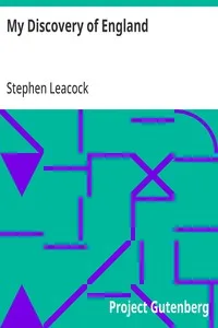 My Discovery of England — Stephen Leacock cover