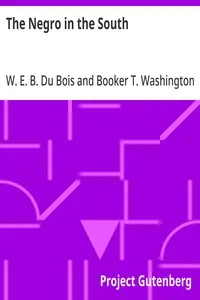 The Negro in the South: His Economic Progress in Relation to his Moral and Religious Development — W. E. B. (William Edward Burghardt) Du Bois cover