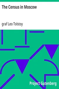 The Census in Moscow — Leo, graf Tolstoy cover