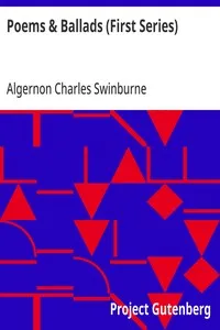 Poems & Ballads (First Series) — Algernon Charles Swinburne cover
