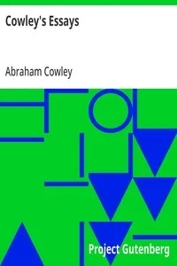 Cowley's Essays cover