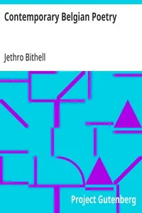 Contemporary Belgian Poetry: Selected and Translated by Jethro Bithell — Anonymous cover