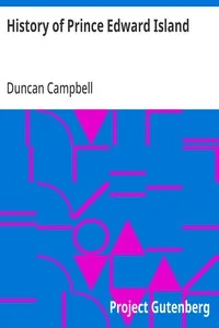 History of Prince Edward Island — Duncan Campbell cover