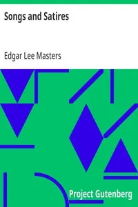 Songs and Satires — Edgar Lee Masters cover