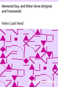 Memorial Day, and Other Verse (Original and Translated) — Helen Leah Reed cover
