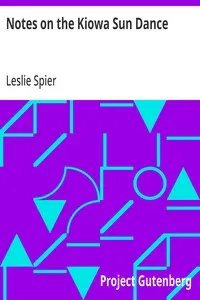 Notes on the Kiowa Sun Dance — Leslie Spier cover