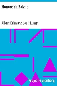 Honoré de Balzac — Albert Keim cover