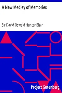 A New Medley of Memories — David Oswald, Sir Hunter Blair cover