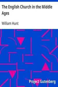The English Church in the Middle Ages — William Hunt cover