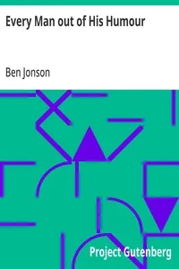 Every Man out of His Humour — Ben Jonson cover