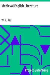 Medieval English Literature — W. P. (William Paton) Ker cover