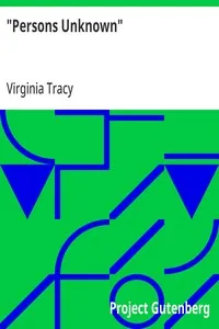 "Persons Unknown" — Virginia Tracy cover