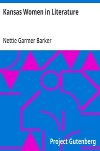 Kansas Women in Literature — Nettie Garmer Barker cover