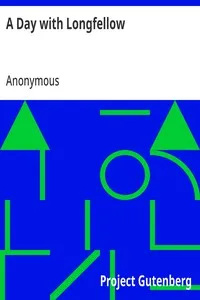 A Day with Longfellow — Anonymous cover