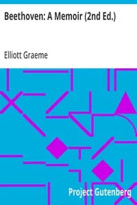Beethoven: A Memoir (2nd Ed.) — Elliott Graeme cover