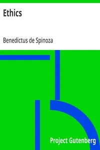 Ethics — Benedictus de Spinoza cover