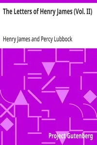 The Letters of Henry James (Vol. II) — Henry James cover