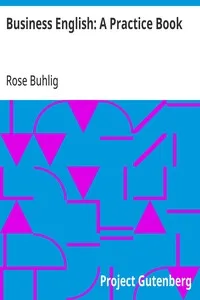 Business English: A Practice Book — Rose Buhlig cover