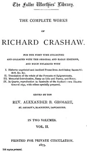 The Complete Works of Richard Crashaw, Volume II — Richard Crashaw cover