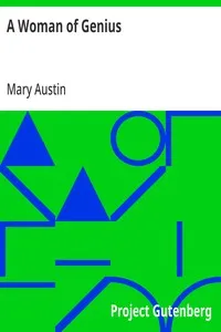 A Woman of Genius — Mary Austin cover