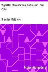 Vignettes of Manhattan; Outlines in Local Color cover
