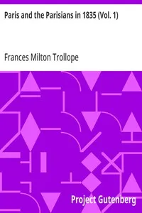 Paris and the Parisians in 1835 (Vol. 1) — Frances Milton Trollope cover