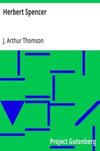 Herbert Spencer — J. Arthur (John Arthur) Thomson cover