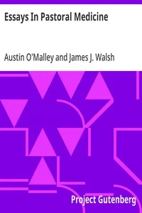 Essays In Pastoral Medicine — James J. (James Joseph) Walsh cover