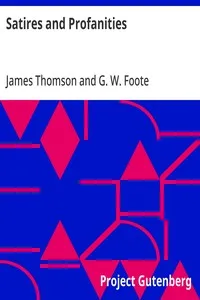 Satires and Profanities — James Thomson cover