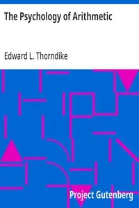 The Psychology of Arithmetic — Edward L. (Edward Lee) Thorndike cover