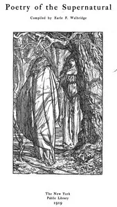 Poetry of the Supernatural — Anonymous cover