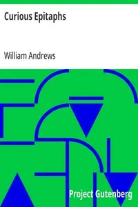 Curious Epitaphs — Anonymous cover