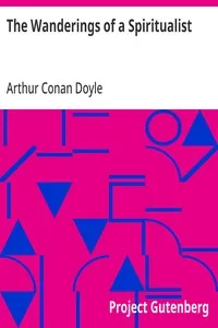 The Wanderings of a Spiritualist — Arthur Conan Doyle cover