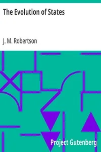 The Evolution of States — J. M. (John Mackinnon) Robertson cover