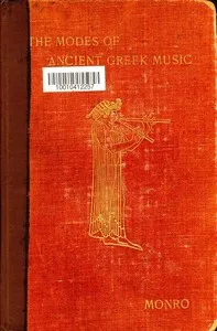 The Modes of Ancient Greek Music — D. B. (David Binning) Monro cover