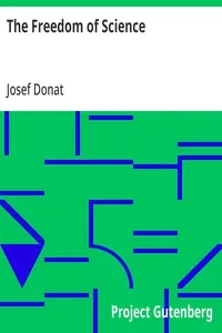 The Freedom of Science — Josef Donat cover