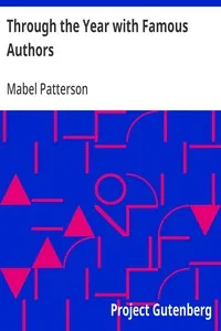 Through the Year with Famous Authors — Mabel Patterson cover