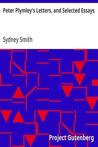 Peter Plymley's Letters, and Selected Essays — Sydney Smith cover