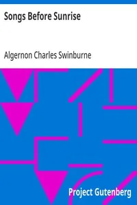 Songs Before Sunrise — Algernon Charles Swinburne cover