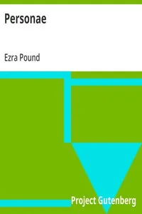 Personae — Ezra Pound cover